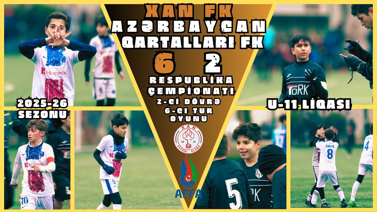 Xan FK-Azərbaycan Qartalları FK/6-2 /  2-ci dövrə 6-cı tur oyunu (Azərbaycan çempionatı U-11 liqası)