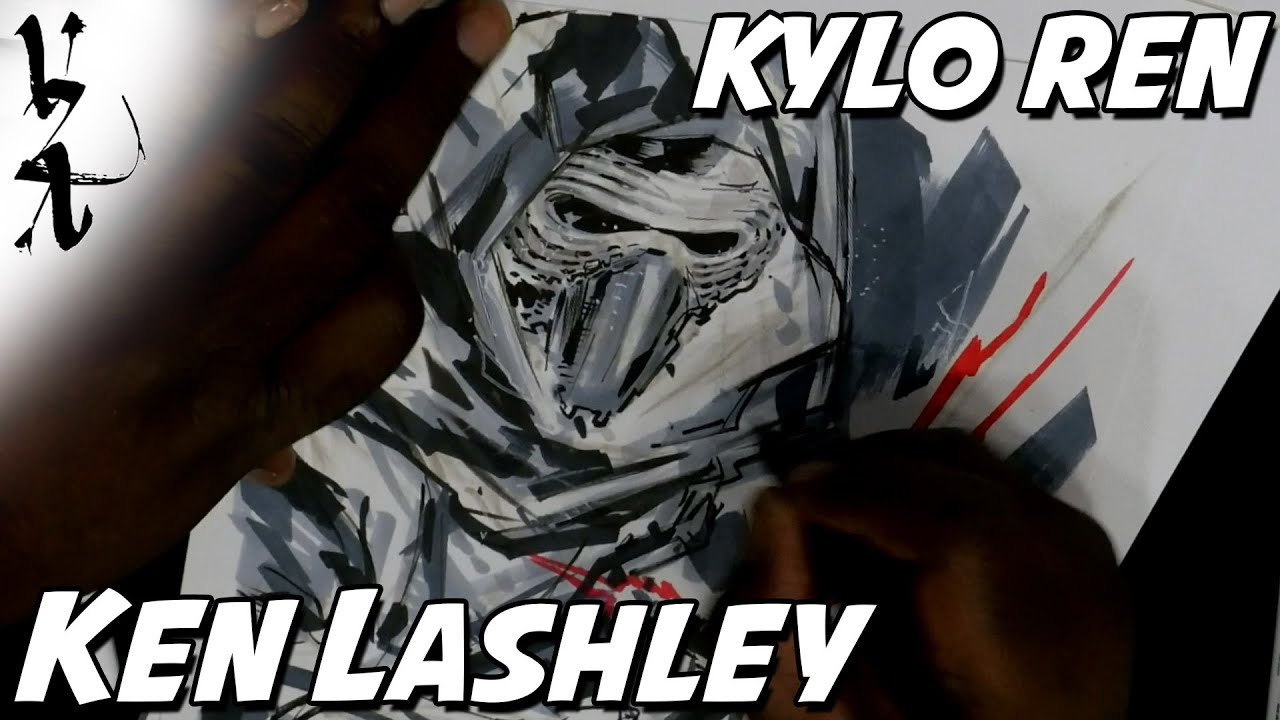 Ken Lashley drawing Kylo Ren