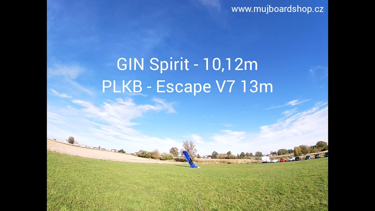 Czech kiteboarding - Gin Spirit 10,12m / Peter Lynn PLKB Escape V7 13m