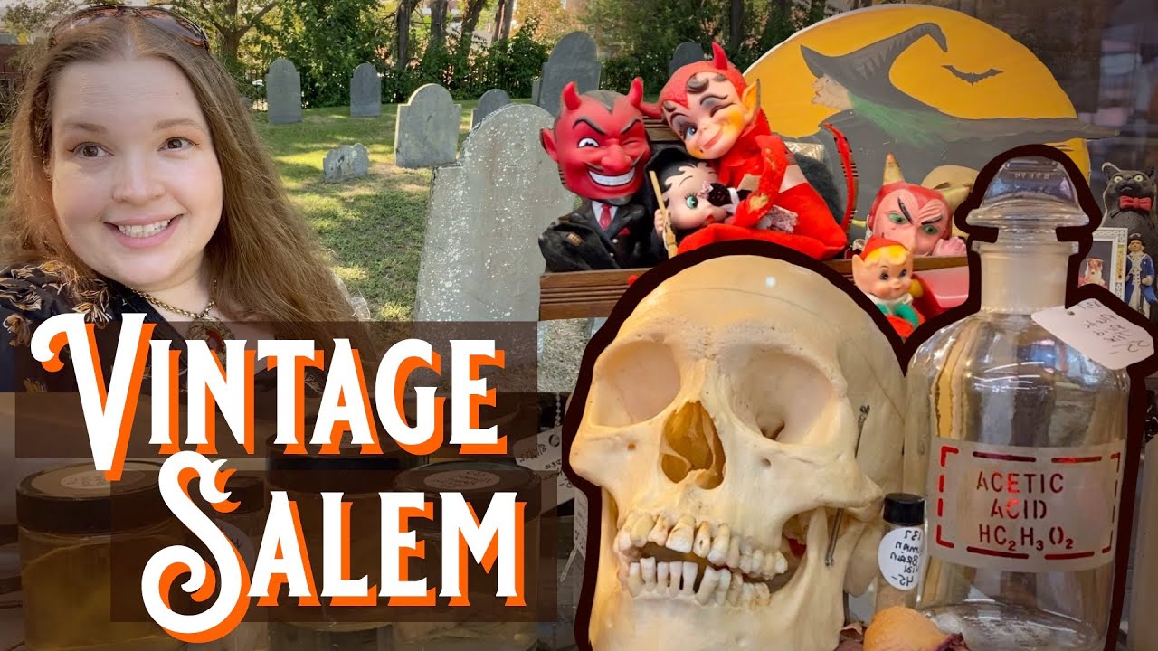 🔮 VINTAGE SALEM!!! 🔮 | 👻 Shop With Me For Spooky Vintage In The Halloween Capital! 🪦