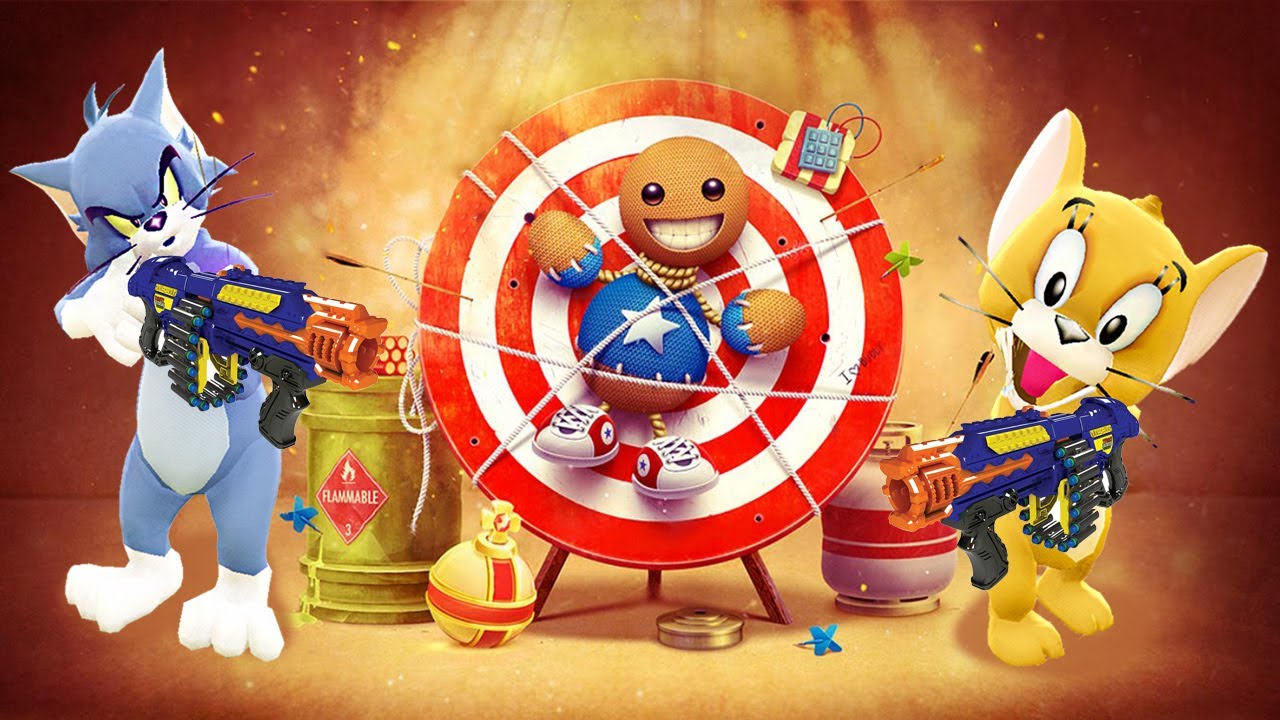 توم وجيري و تحدي الروبوتات kick the buddy !! 🤖🔥