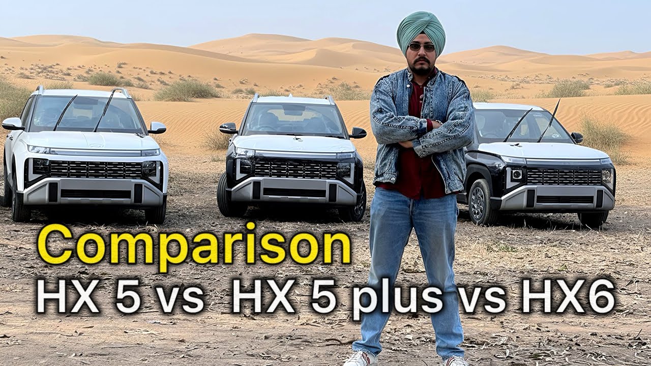 Venue mega comparison 2026🔥venue hx 5 vs hx 5 plus vs hx6 ✅which is value for money in 2026 ?!