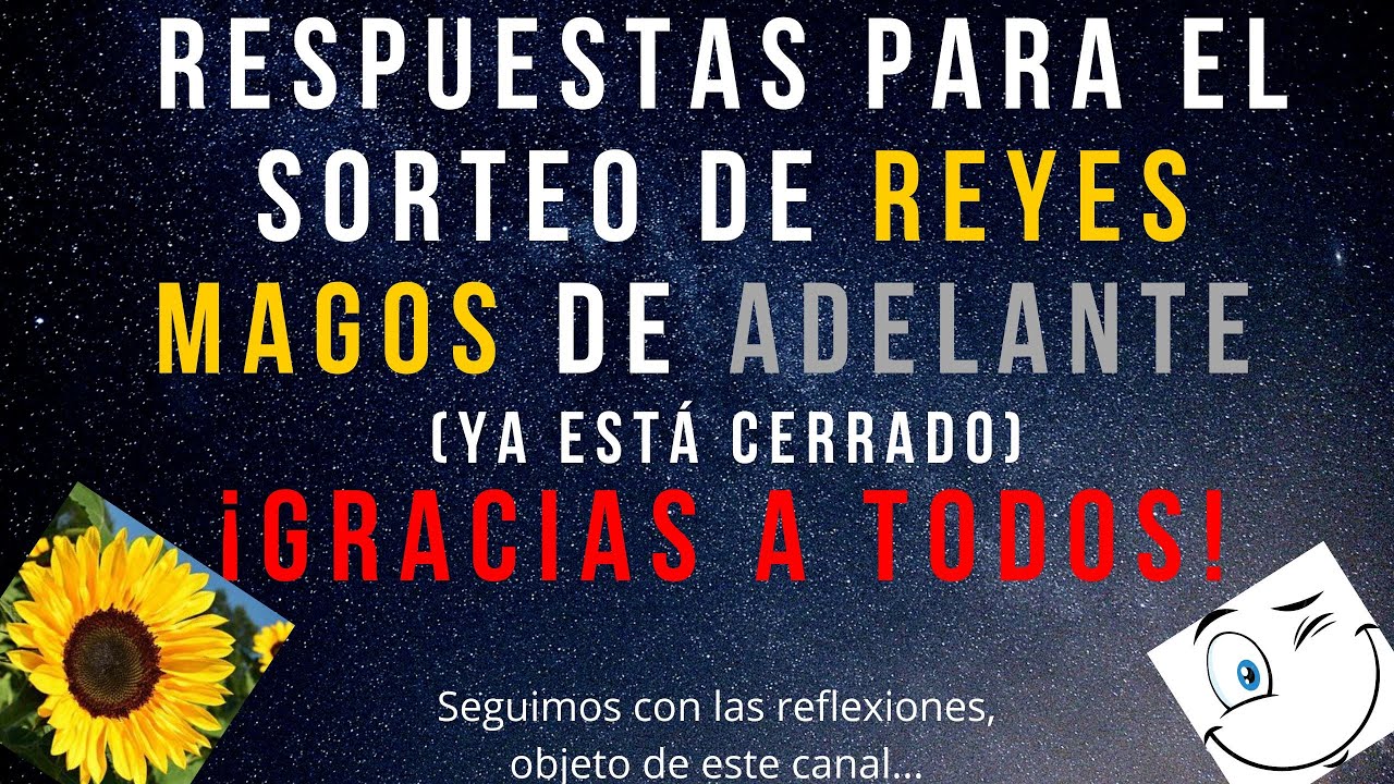 EL SORTEO VA TOMANDO PRESIÓN. RESPUESTAS CORRECTAS. (Los directos se publican cuando pasan a HD)