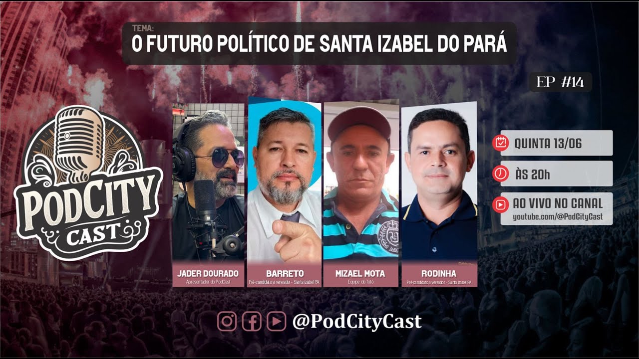 PodCityCast 🎙️ EP #14 🌟 O Futuro Político de Santa Izabel do Pará 🌟🎙️