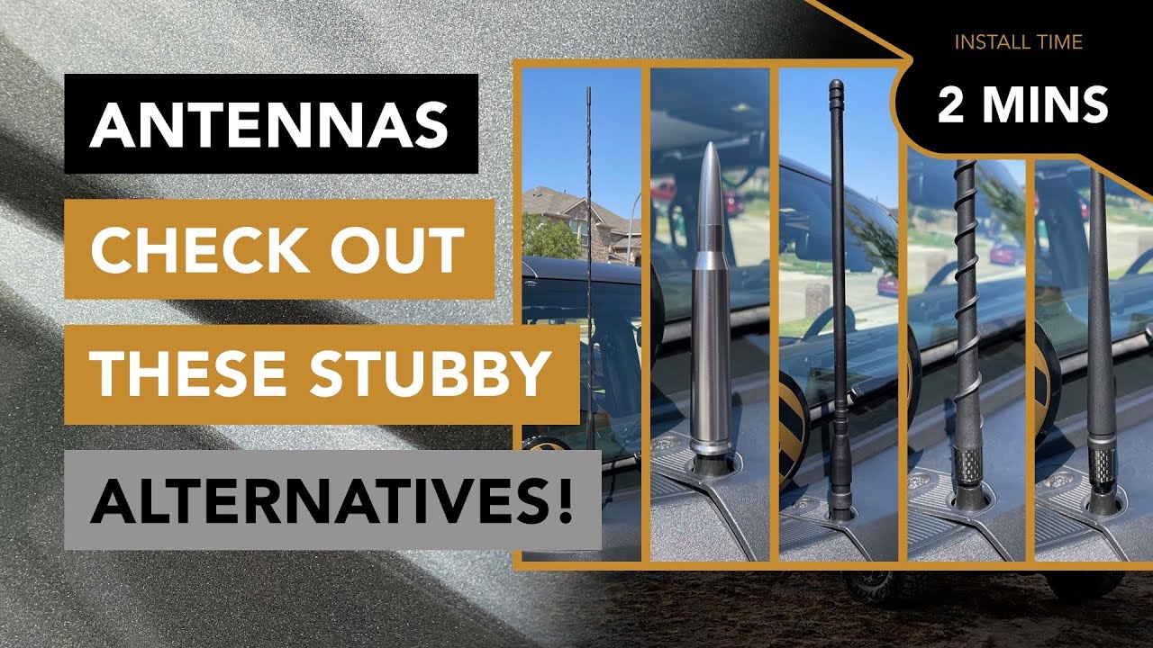 Which Antenna Looks the Best? Check Out These 4 Stubby Antenna Alternatives! - 2021+ Ford Bronco