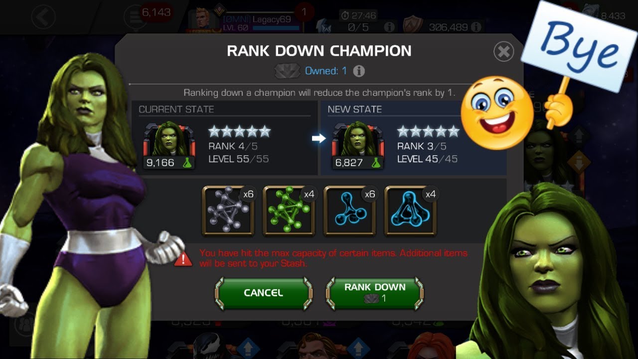 Ranking Down She-Hulk! Bye-Bye! - Marvel Contest of Champions