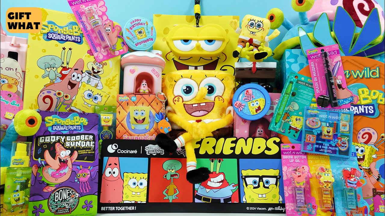 Unboxing the ASMR Spongebob Squarepants Limited Collection 【 GiftWhat 】