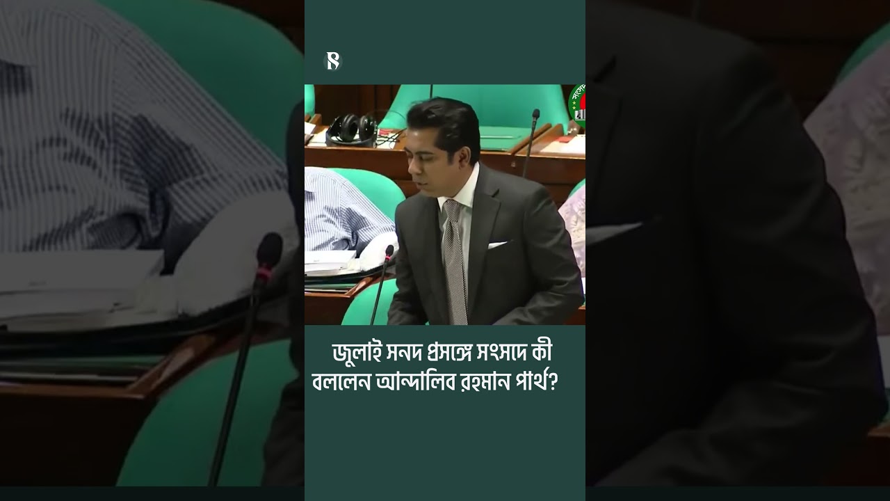 জুলাই সনদ প্রসঙ্গে সংসদে কী বললেন আন্দালিব রহমান পার্থ? | The Business Standard