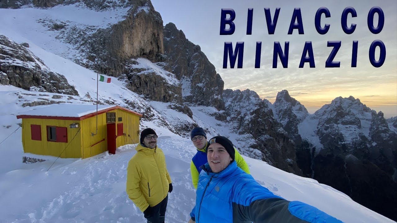 Pernottamento al BIVACCO MINAZIO innevato❄️🏔️