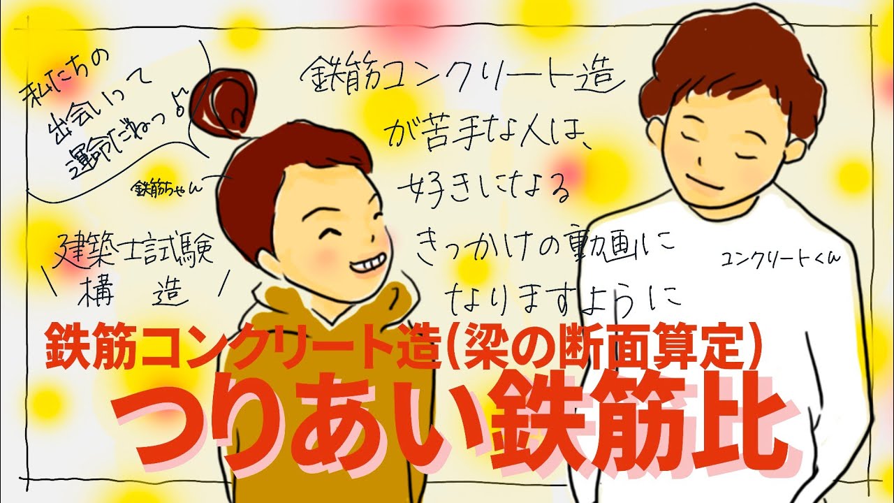 建築士試験【構造095】RC造のつりあい鉄筋比について（vol.0275）