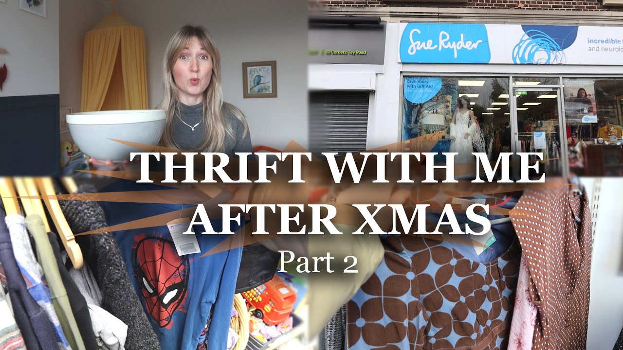THRIFT WITH ME AFTER CHRISTMAS PART 2 | UK CHARITY SHOPS | ALINA GHOST