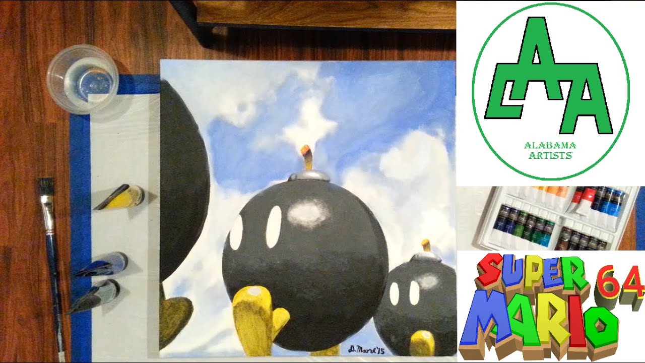 Painting Super Mario 64 | Bob-Omb Battlefield