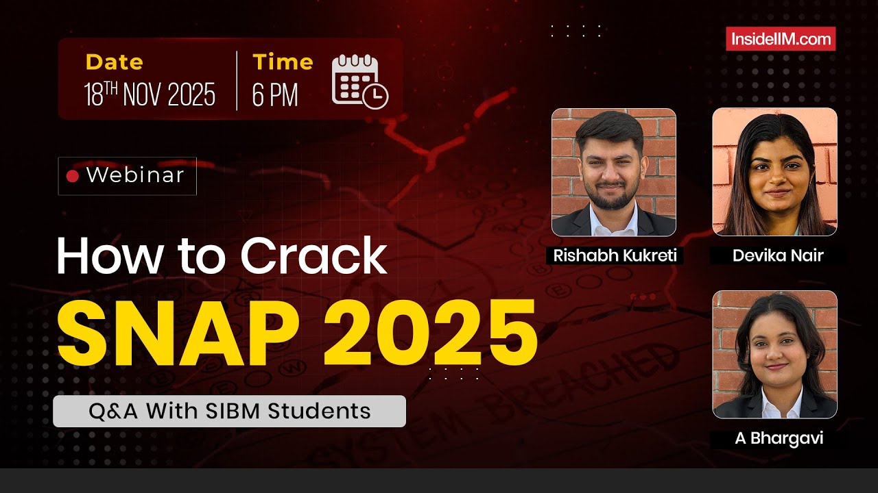 How SIBM Students Cracked SNAP | LIVE Q&A for 2025 Aspirants