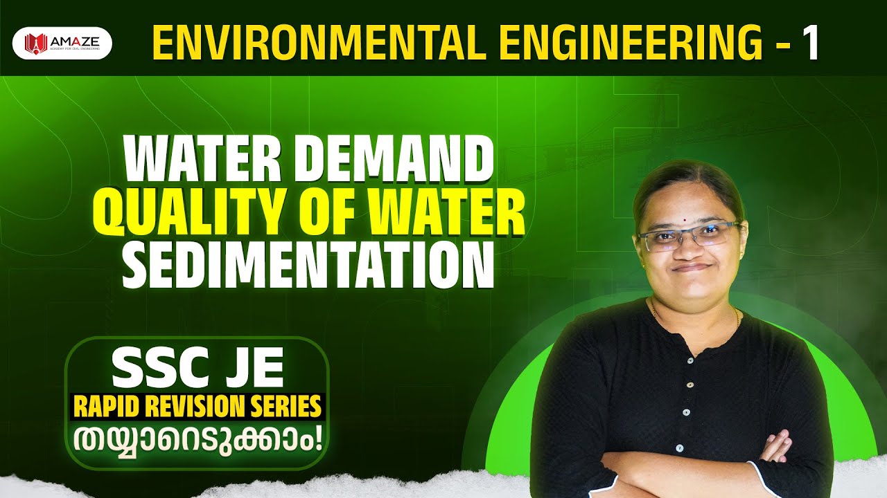 Day 10 | EEG | Demand, Quality of Water & Sedimentation | SSC JE Rapid Revision Series🔥 | SSC JE