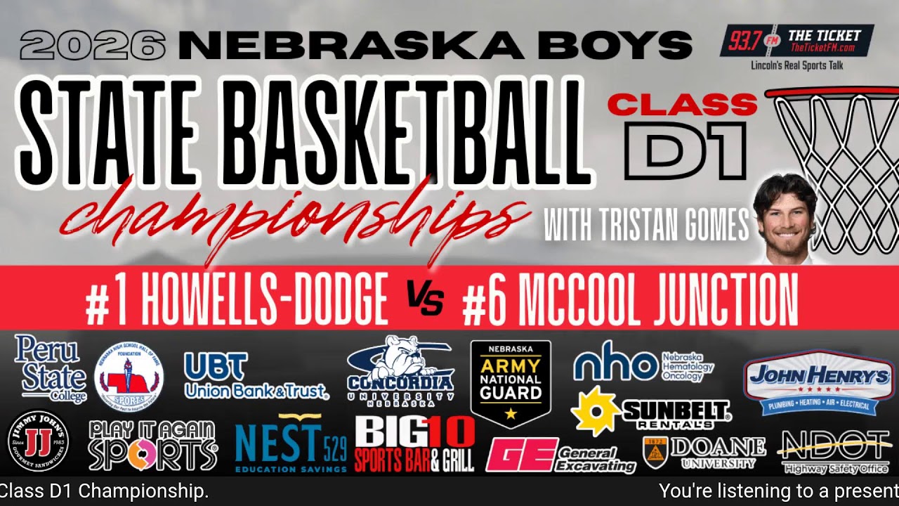 2026 Class D1 Boys State Basketball Championship: #1 Howells-Dodge vs. #6 McCool Junction