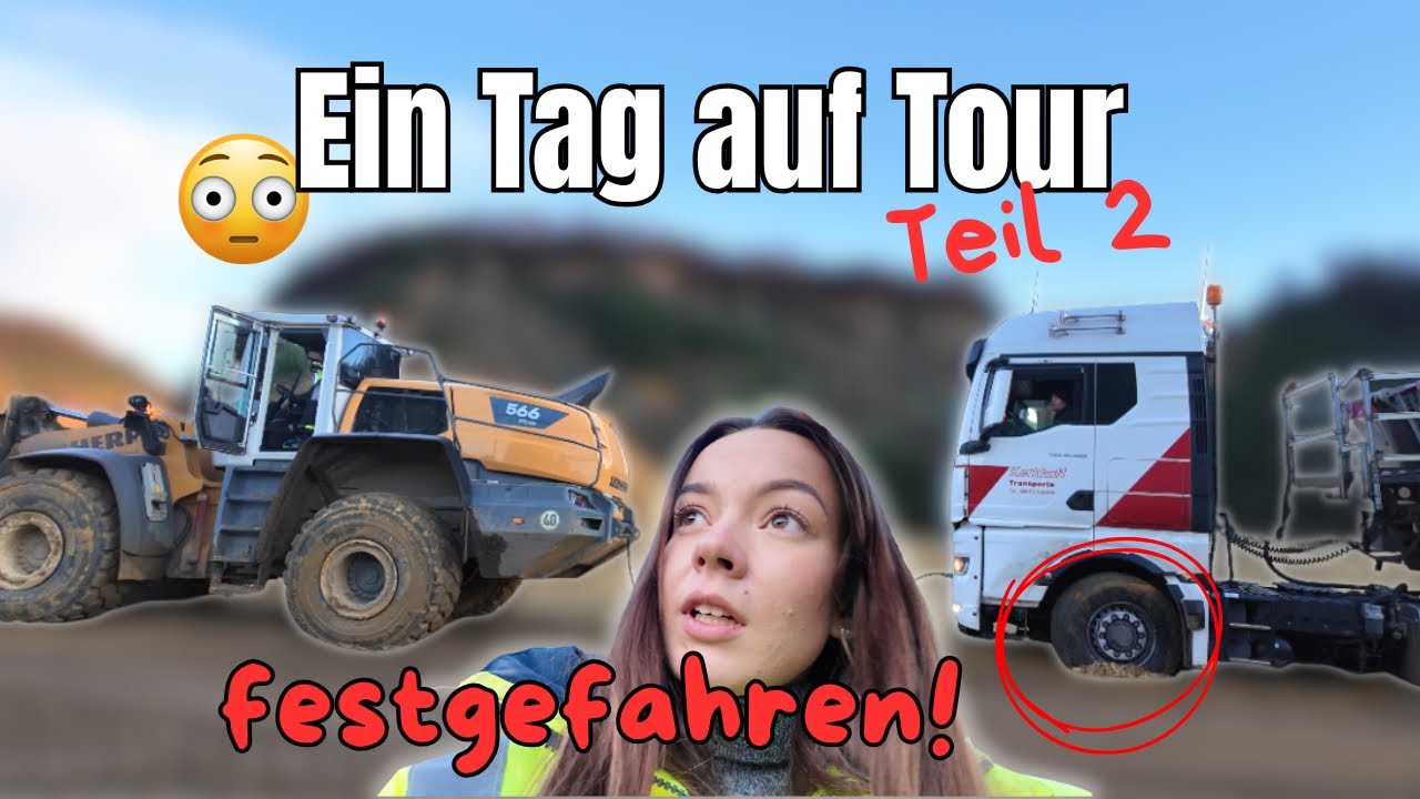 Festgefahren in der Sandgrube 😱 | Echter Kipperalltag 🚛 | Ein Tag auf Tour - Teil 2 