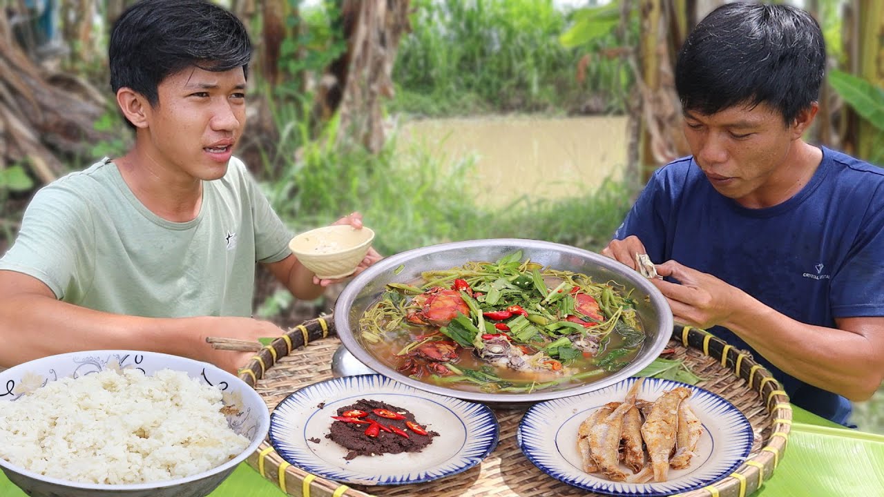 Canh Chua Đọt Keo Chấm Mắm Ruốc Miền Tây | VTNam Vlog #111
