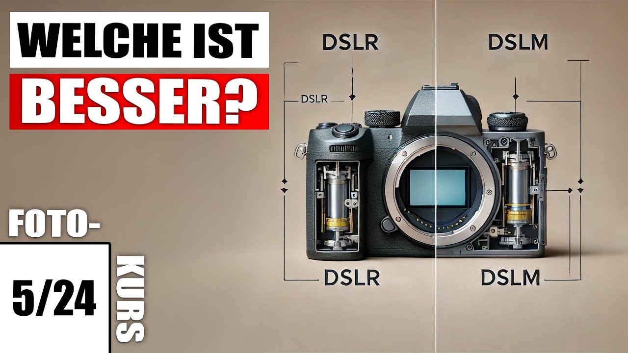 5/24 Unterschied zwischen DSLR und DSLM Kamera einfach erklärt
