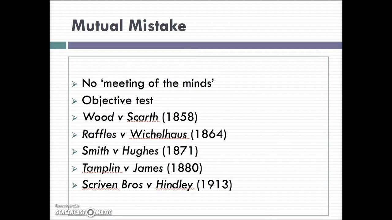 Mistake Lecture (3 of 4)