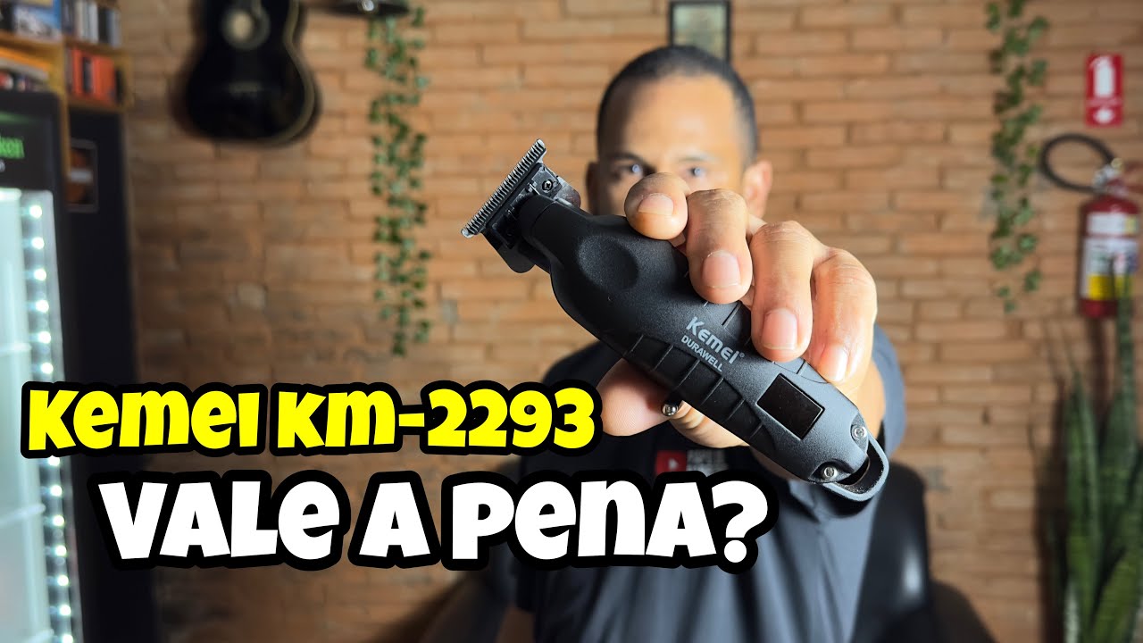 Review KEMEI KM-2293 Maquina de acabamento muito BARATA.