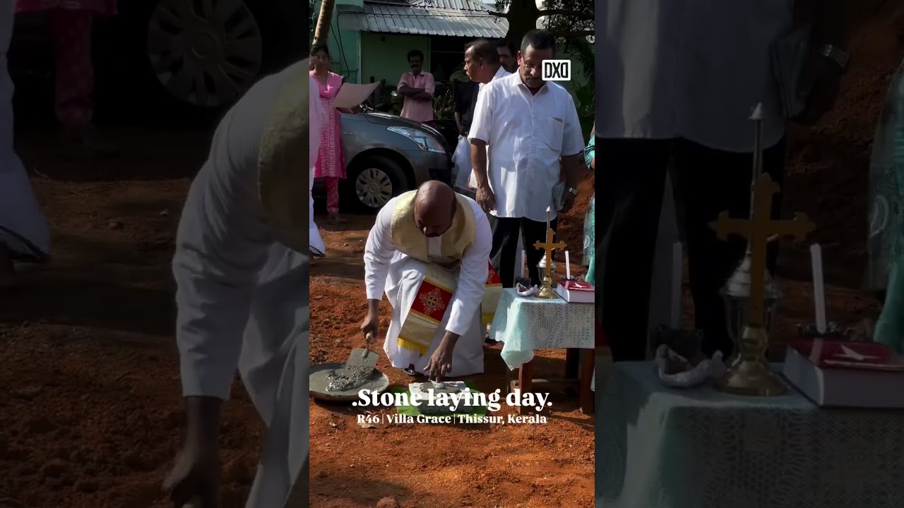 Foundation stone laying ceremony | DXD Architects #newhome #newbeginnings