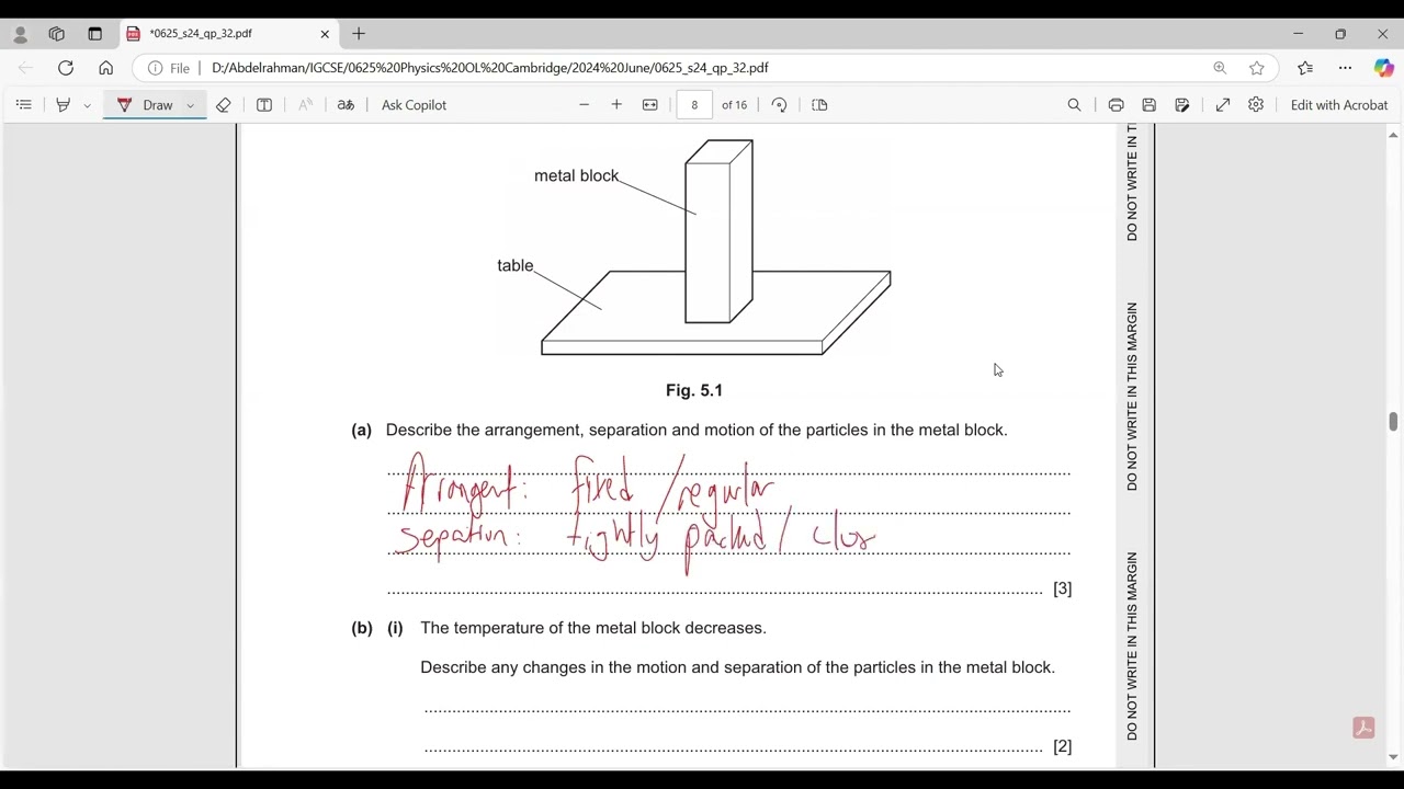 IGCSE Physics 0625/32/M/J/24