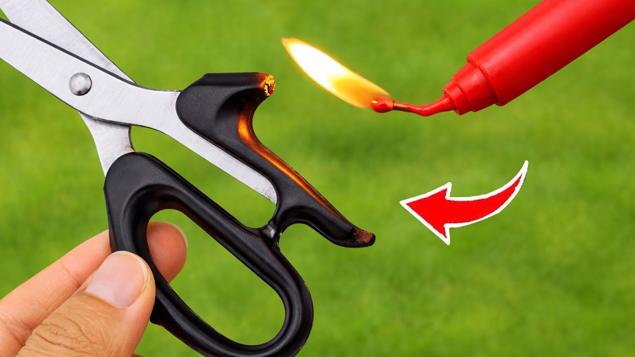 Even Harvard engineers couldn’t think of this! Use charcoal to restore damaged scissors.