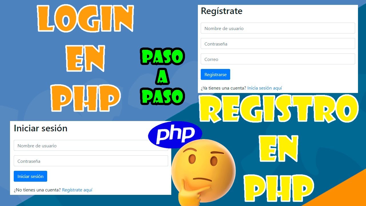 💻🚀COMO HACER un LOGIN en PHP y MYSQL | COMO HACER un REGISTRO en PHP y MYSQL🚀💻 PASO A PASO