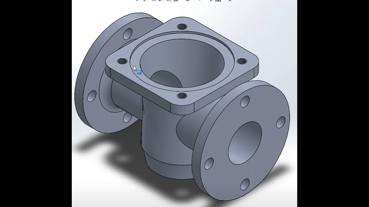 Valve Body on Solidworks (Vana Gövdesi Çizimi)