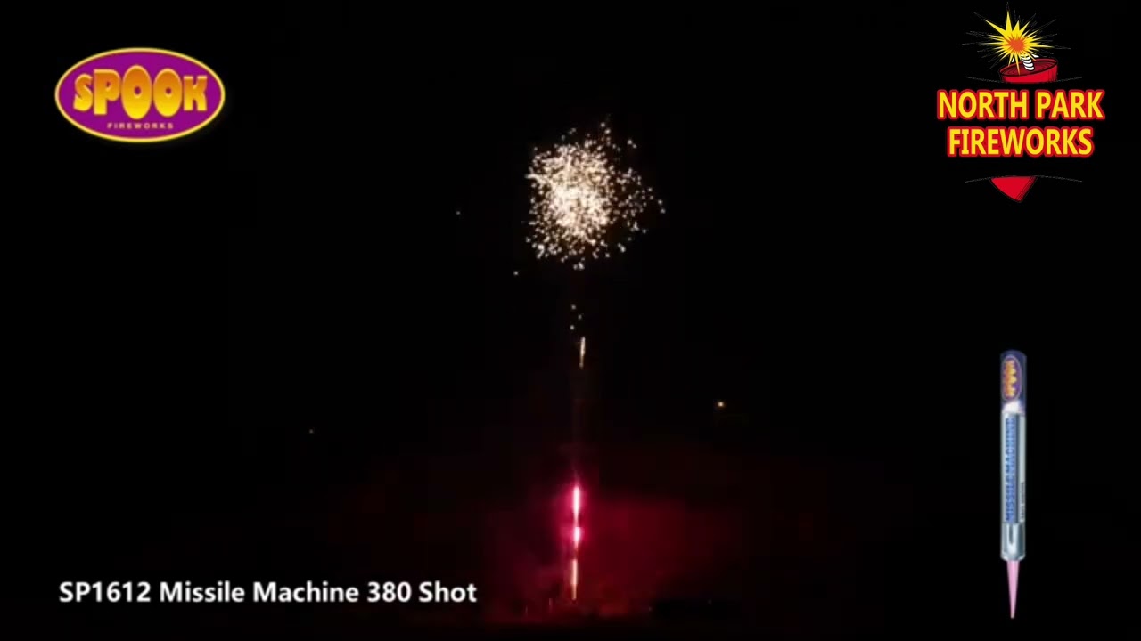 MISSILE MACHINE 380 shots by Spook Fireworks | NORTH PARK FIREWORKS 