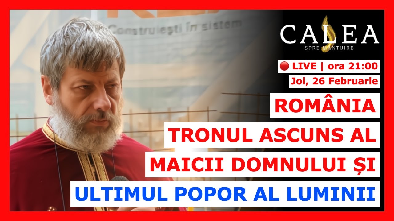 🔴 LIVE #1166 - ROMÂNIA: TRONUL ASCUNS AL MAICII DOMNULUI ȘI ULTIMUL POPOR AL LUMINII || Pr. TUDOR