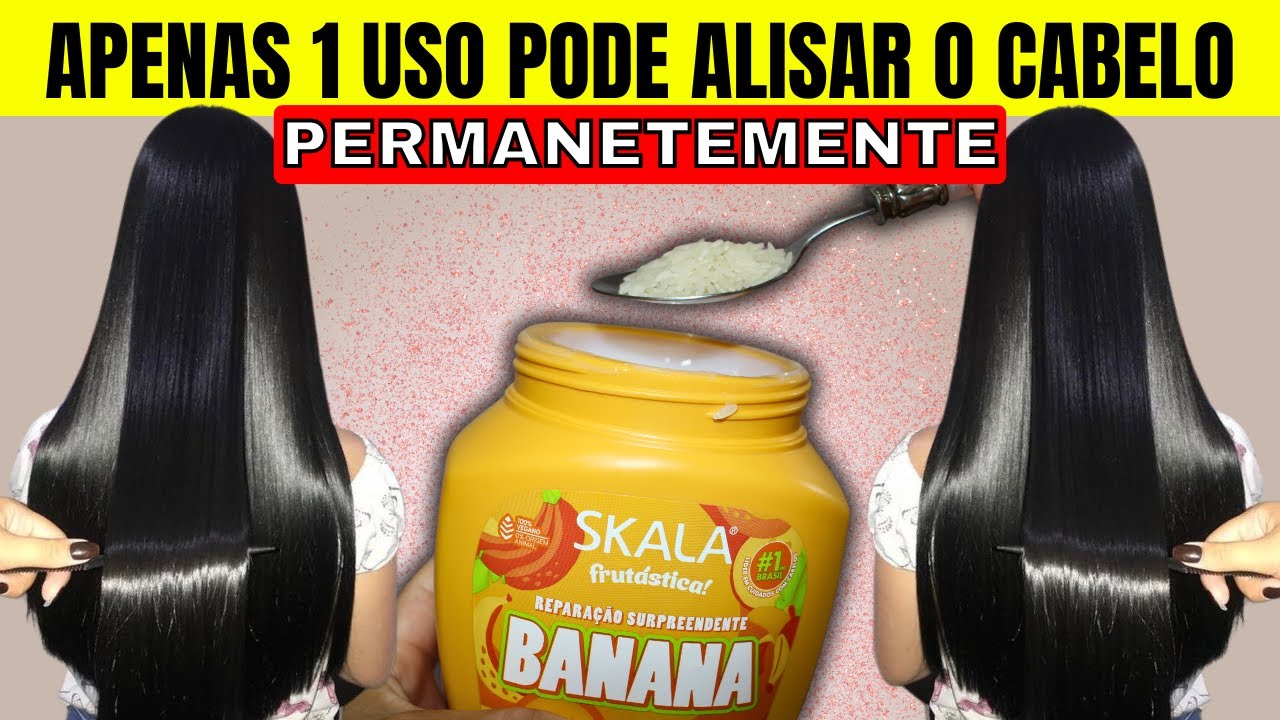 ALISAMENTO CASEIRO Que Me Ajuda Ficar SEM PROGRESSIVA! 1 USO PODE ALISAR O CABELO PERMANENTEMENTE!