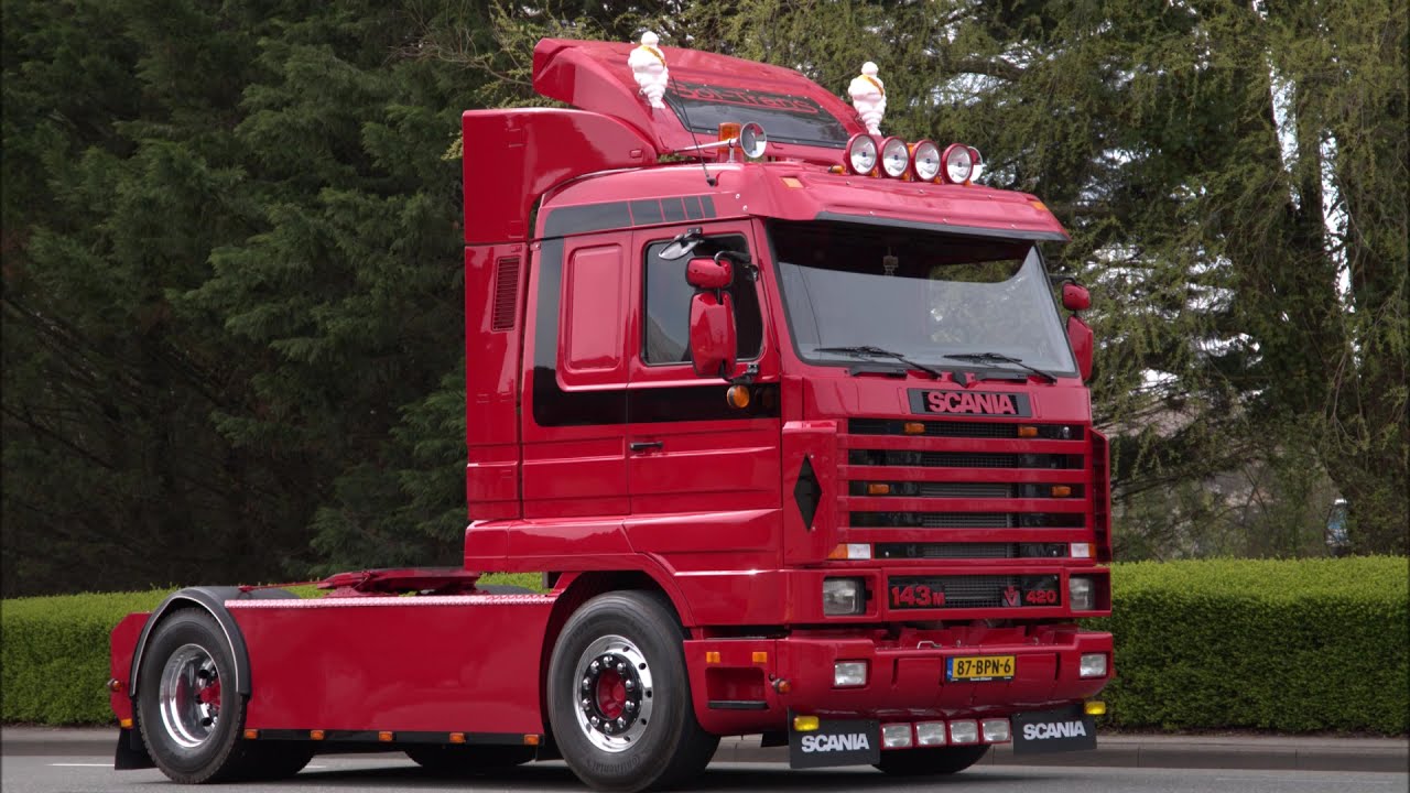 Scania 143M 420 V8 Drive By Smoke!!!(Loud Sound) (Sol-Trans)