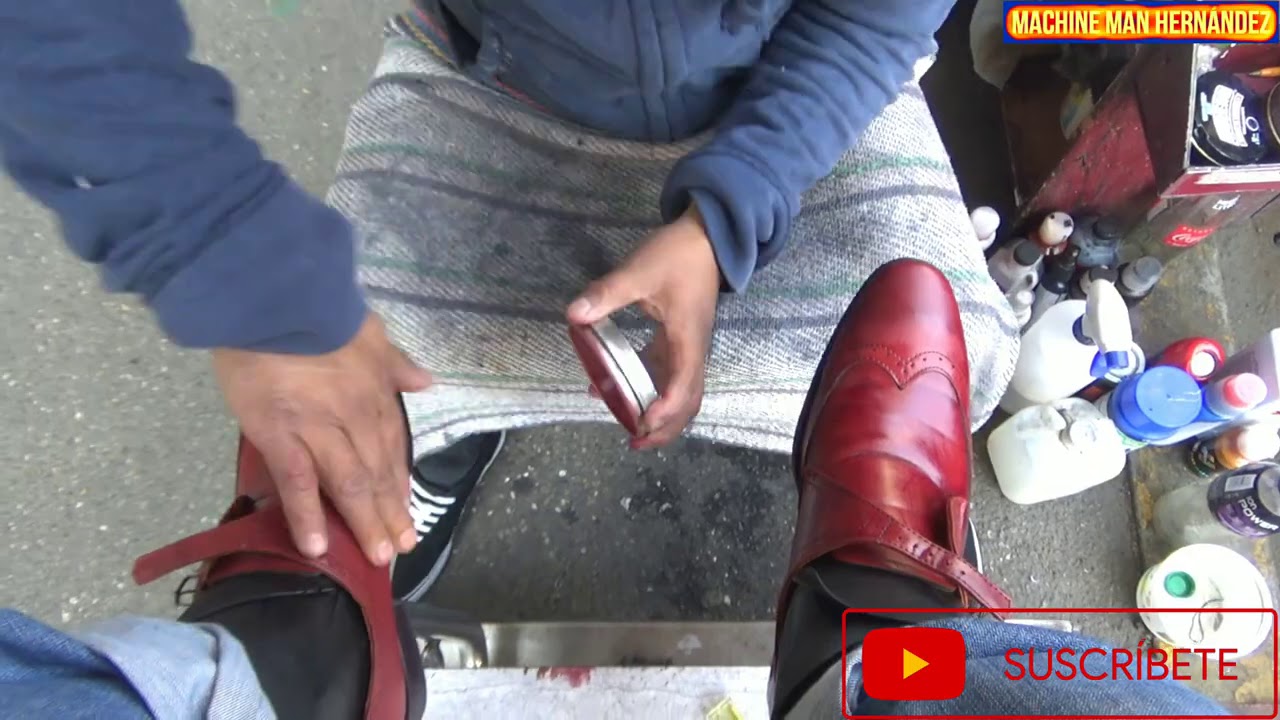 shoeshine color change from honey to variegated wine amazing change