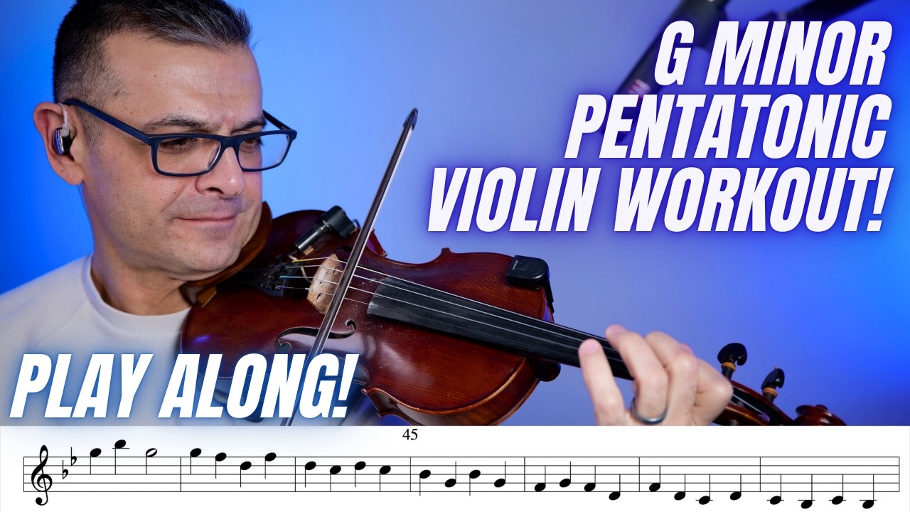 G Minor Pentatonic Scale Violin Play Along
