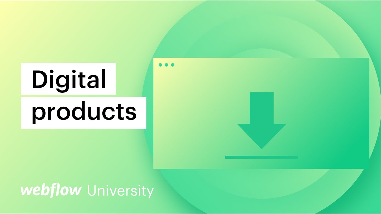 Как продавать цифровые продукты с помощью Webflow Ecommerce