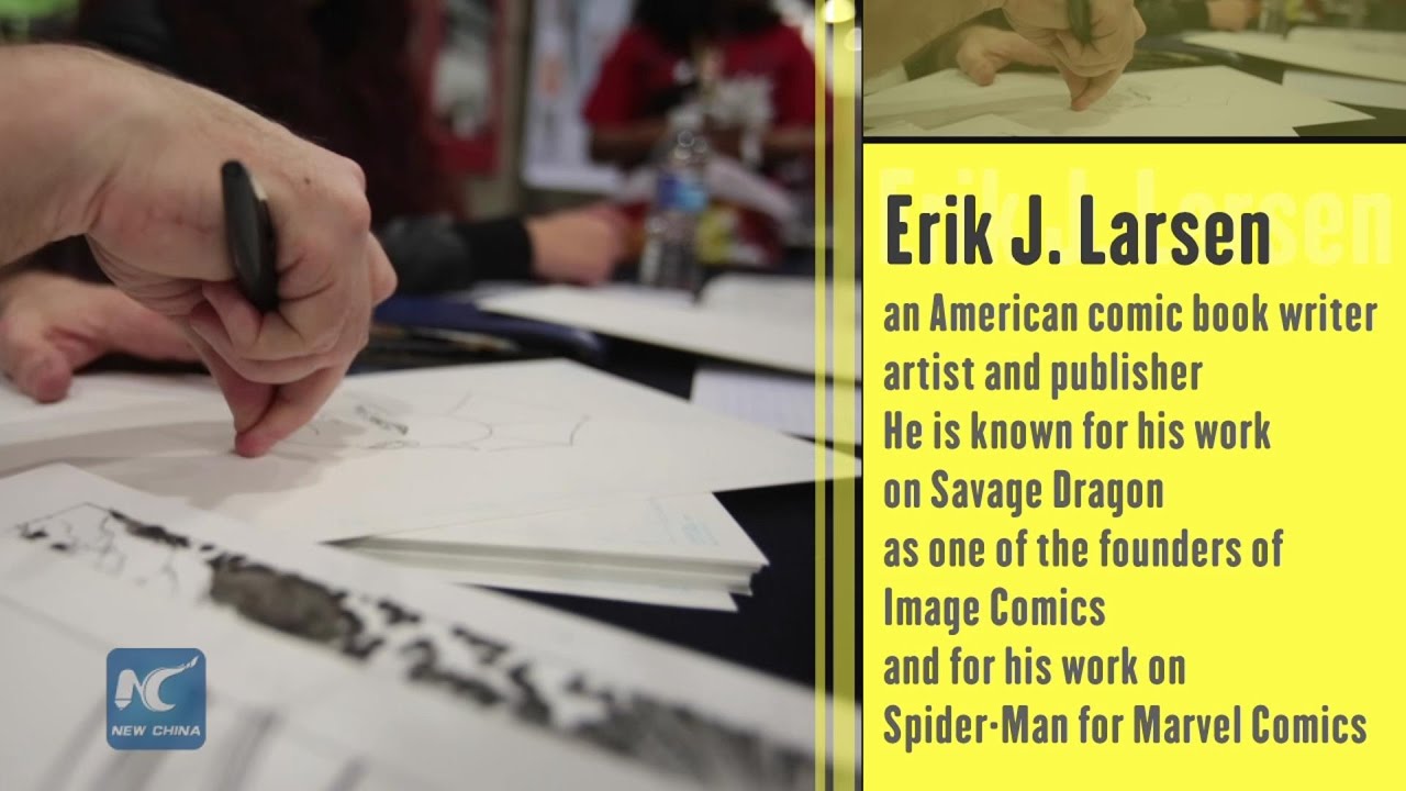 Erik Larsen teaches you comic drawing in 1 Min