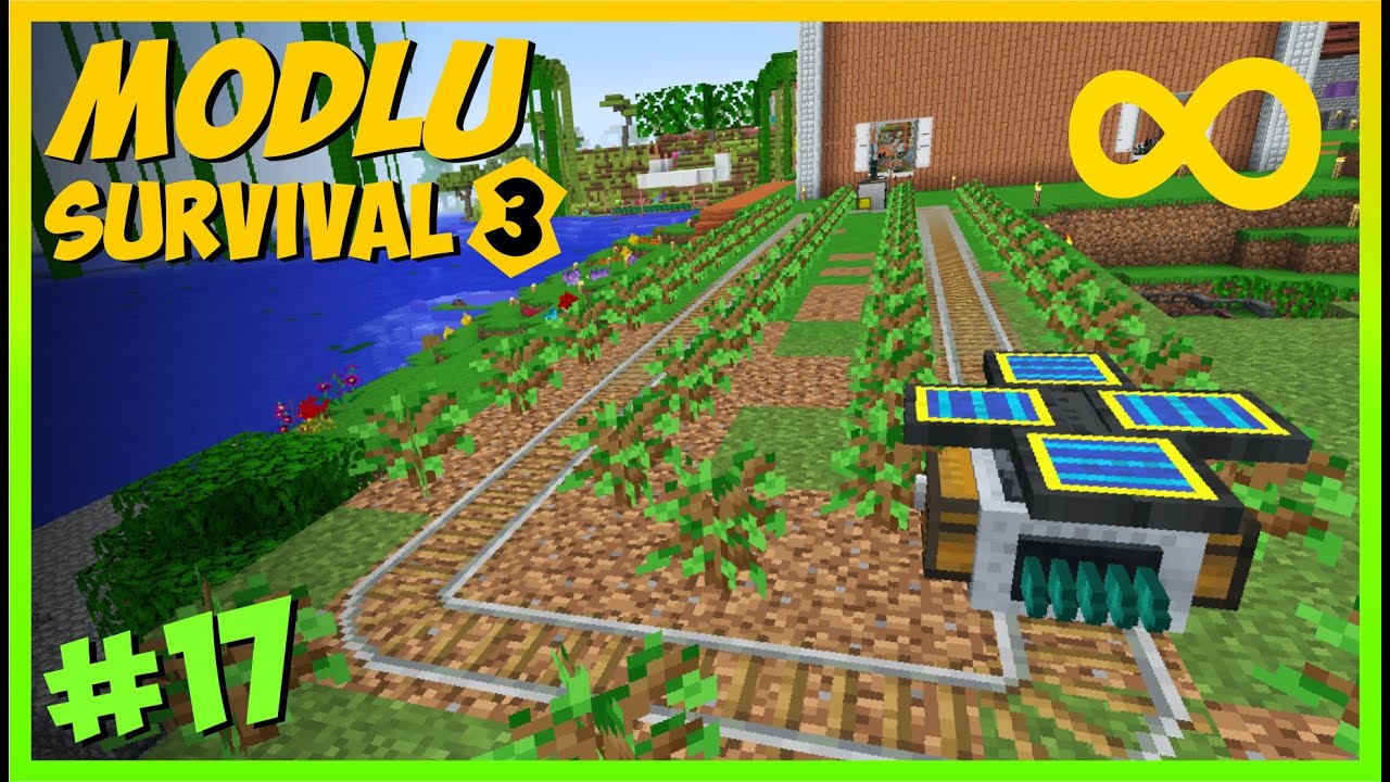 TREN SİSTEMİ ve OTOMATİK 🌲AĞAÇ 💎ELMAS -  Modlu Survival S3 _ #17