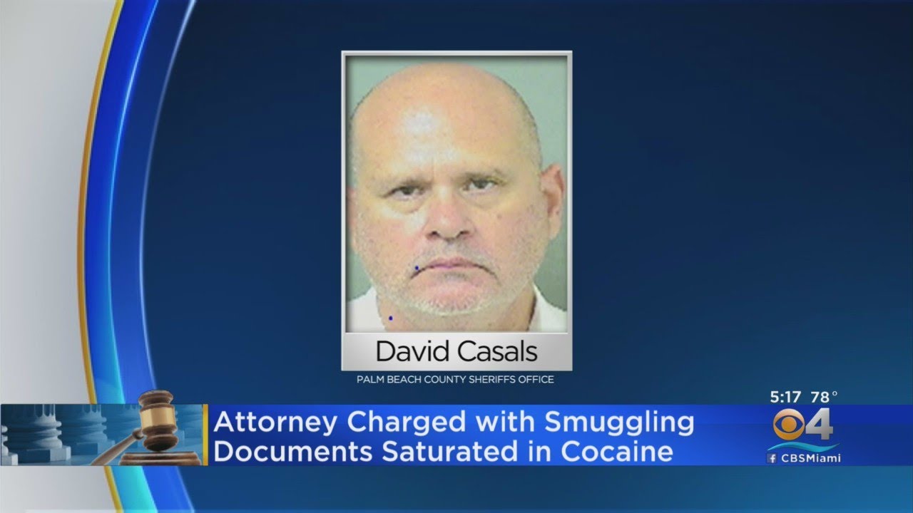 Criminal Defense Attorney David Casals Accused Of Attempting To Smuggle Cocaine-Saturated Papers Int
