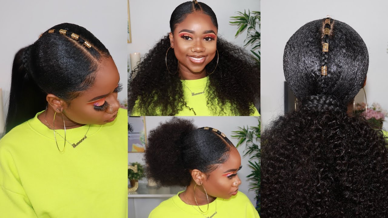 ONE Hairstyle THREE DIFFERENT Looks!  | Protective Hairstyle For Natural Hair | Myfirstwig