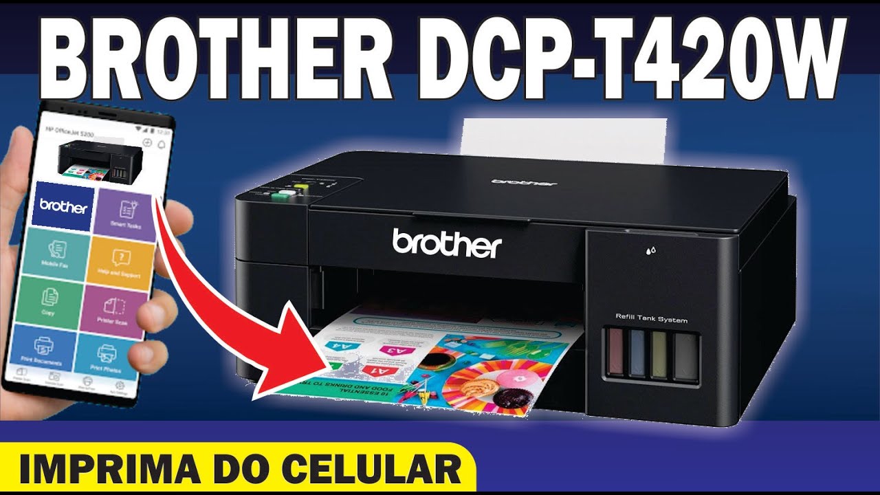 BROTHER DCP-T420W como CONFIGURAR O wi-fi para imprimir do CELULAR