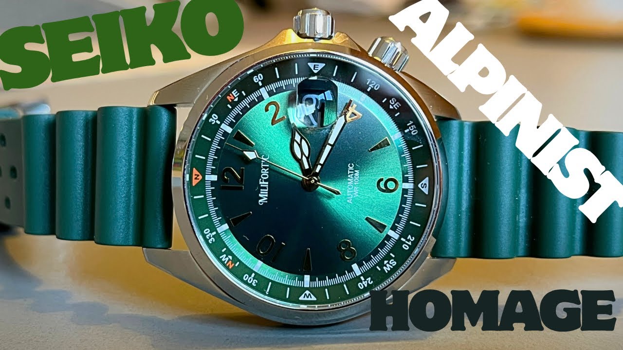 Часы Milifortic Seiko Alpinist SARB017 Homage с механизмом Seiko