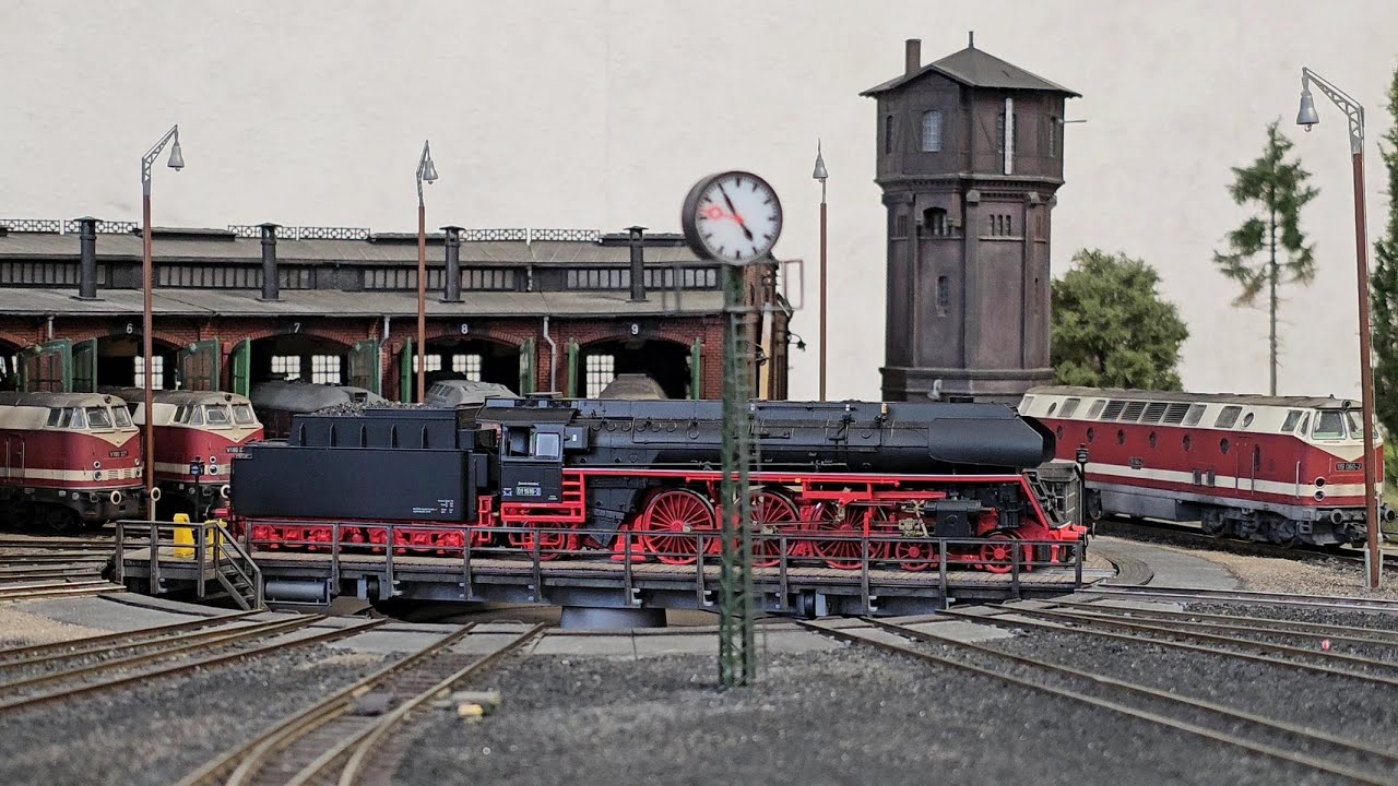 H0 Neustadt Anlage - Rangier- und Personenzugfahrten #1