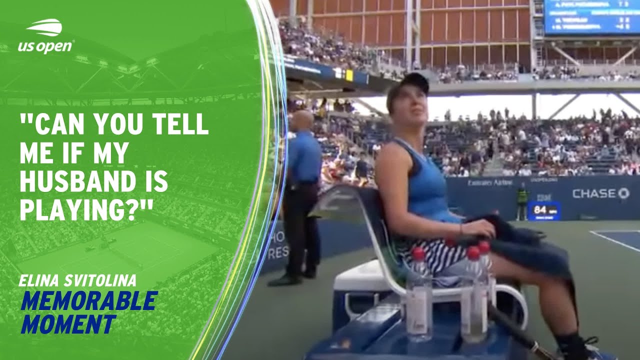 Svitolina Hiliariously Asks Umpire for Update on Husband's (Monfils) Match | 2023 US Open