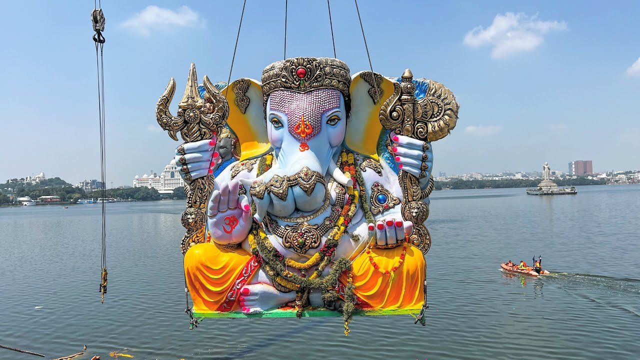 Ganesh Nimajjanam At Tank Bund | Ganesh Chathurthi 2024 Hyderabad | Hyderabad Visarjan 2024