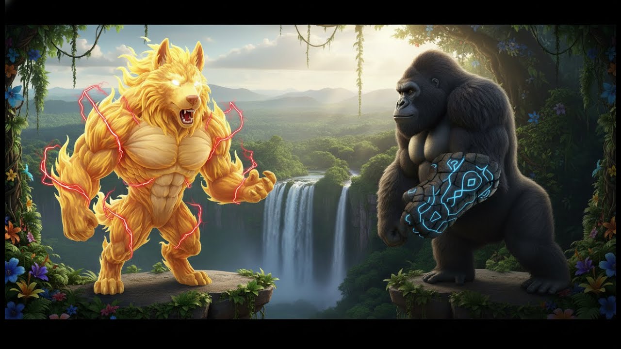 Episode 1: Kemmi and his buddies fight against Giant Wolf and King Kong! Epic War