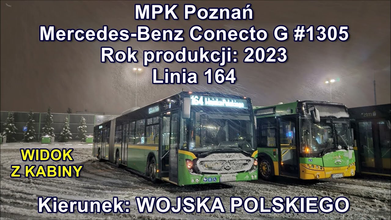 MPK Poznań - Linia 164, Mercedes-Benz Conecto G #1305