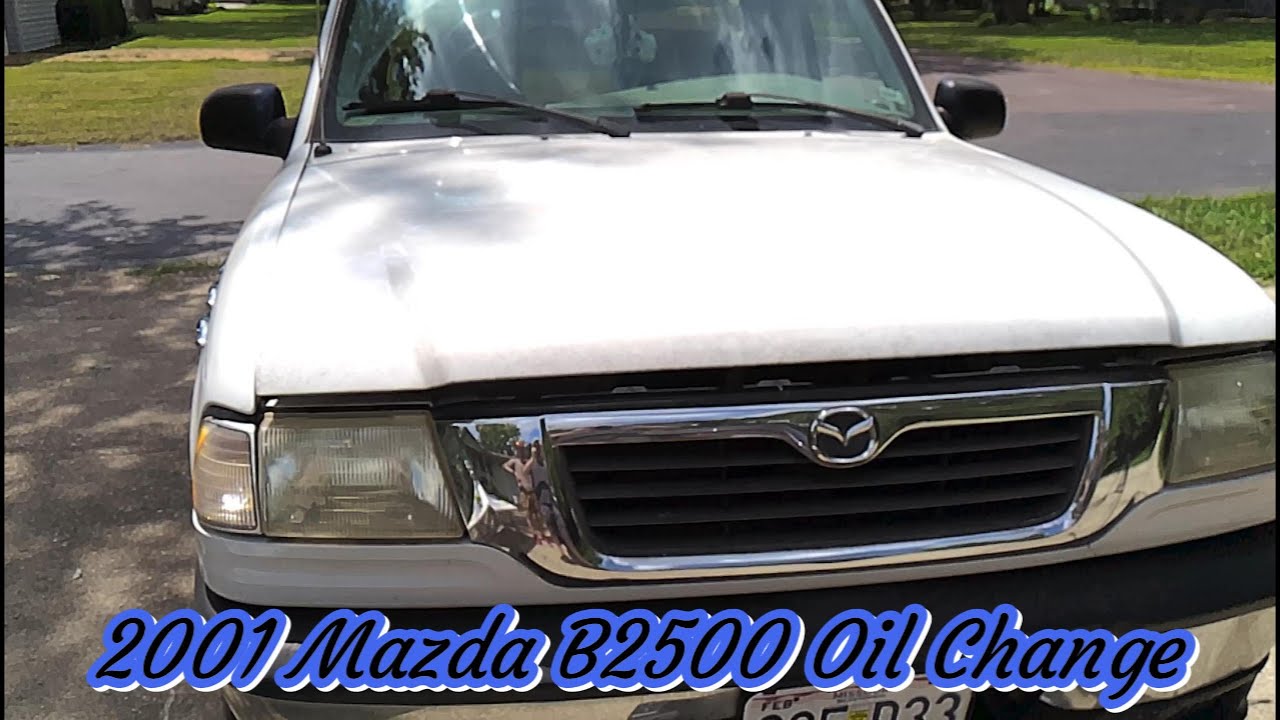 2001 Mazda b2500 oil change