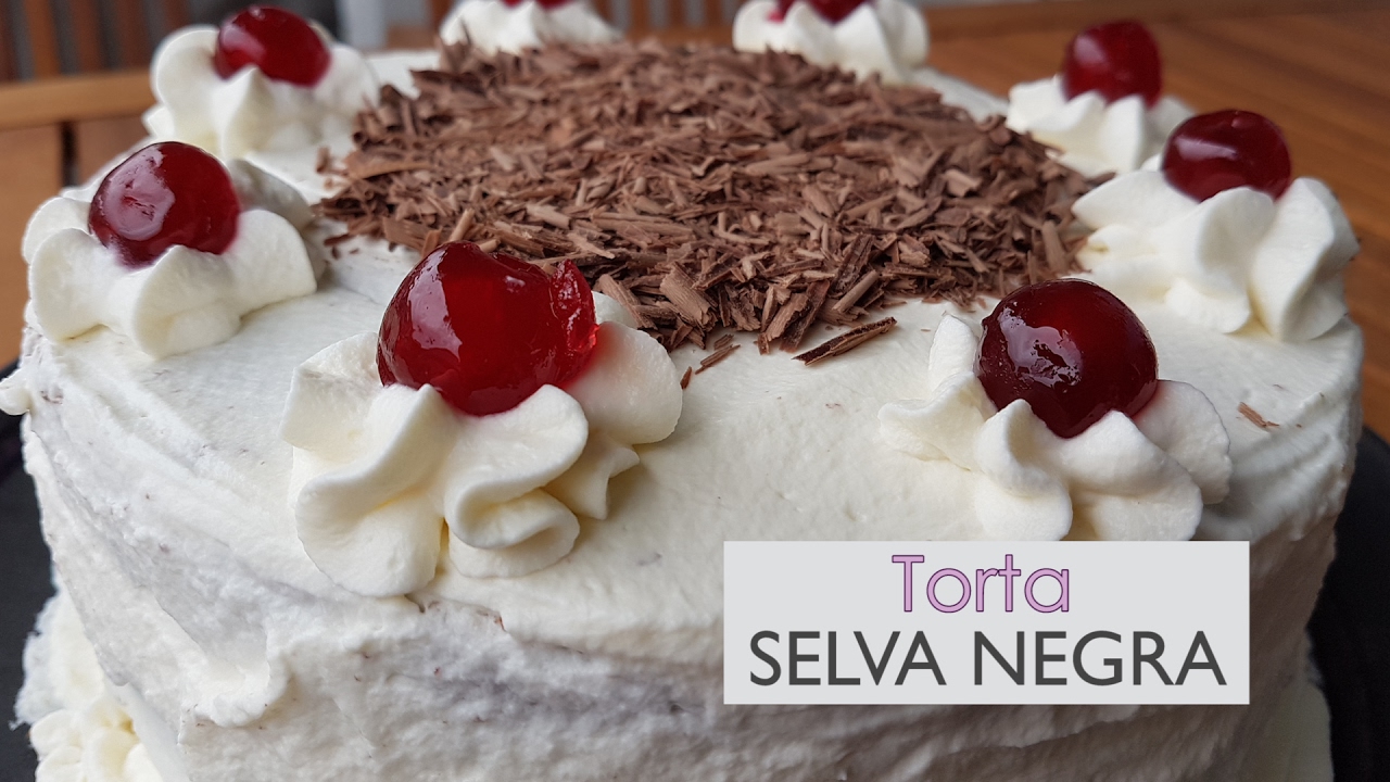 Torta o pastel Selva Negra - Casera - Fácil - Paso a paso