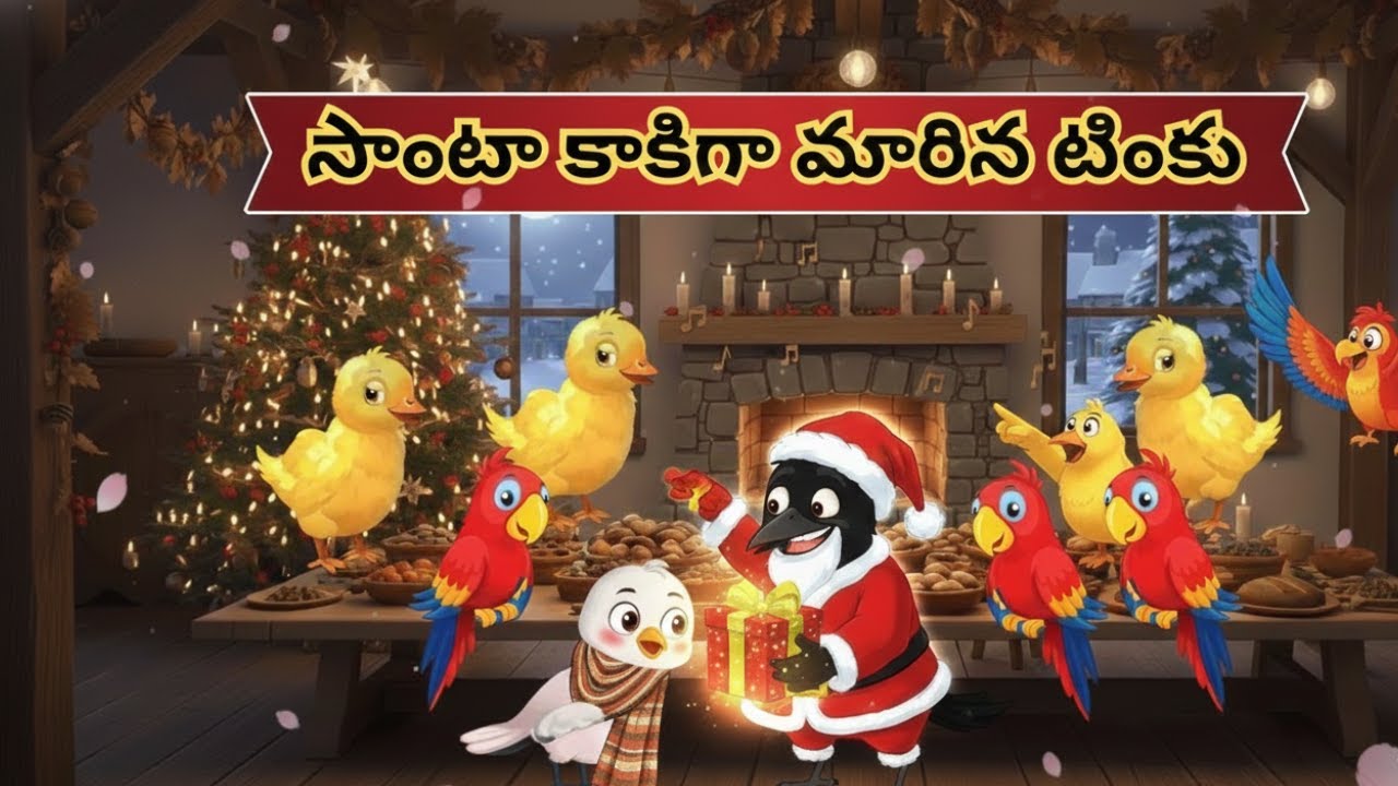సాంటా కాకిగా మారిన టింకు | #christmas #Santakaki #Santapichuka #christmastree #christmascelebration
